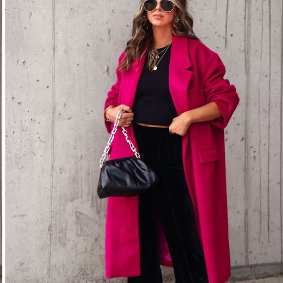 Vici Emily Pocketed Oversized Coat - Picture 3 of 8